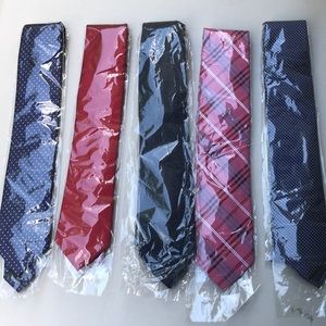 Lot of 5 mixed color ties ($8 tie Bundles 3/$20)
